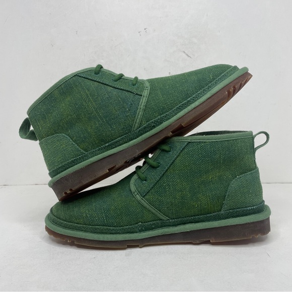 Ugg Neumel Natural Lace-Up Chukka Boots “Leaf Green” 2023 - Picture 3 of 5